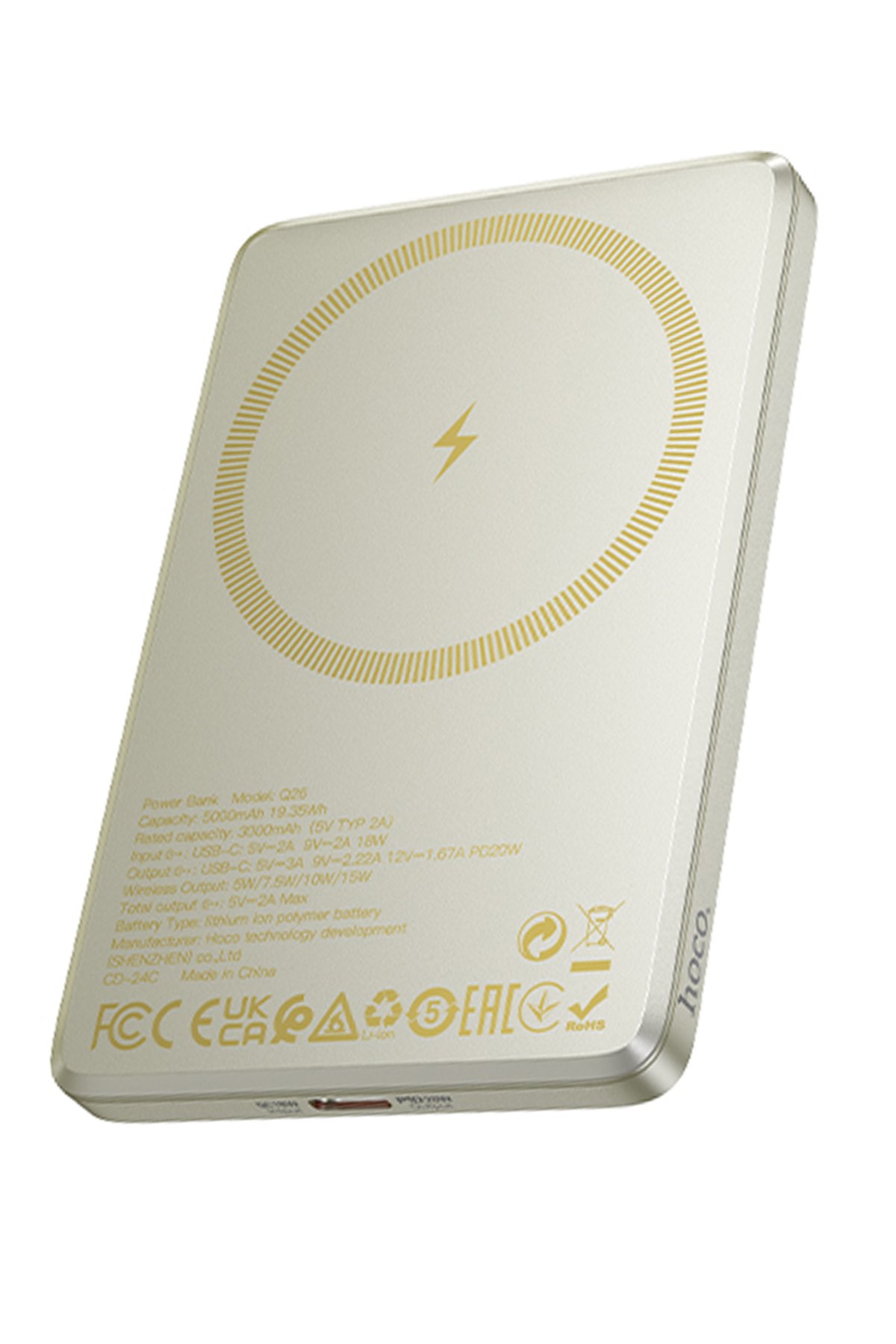 Hoco PH52 Might Dönebilen Ayarlı Metal Tablet Tutucu - Gri