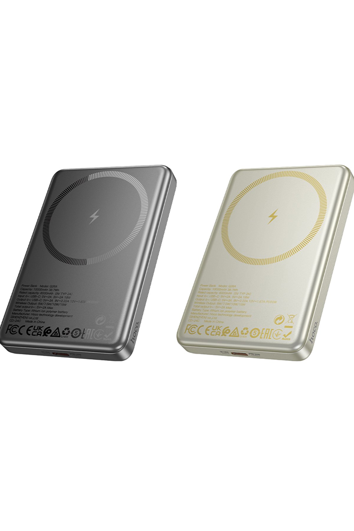 Hoco CQ3 3in1 15W Masaüstü Kablosuz Şarj Standı - Siyah