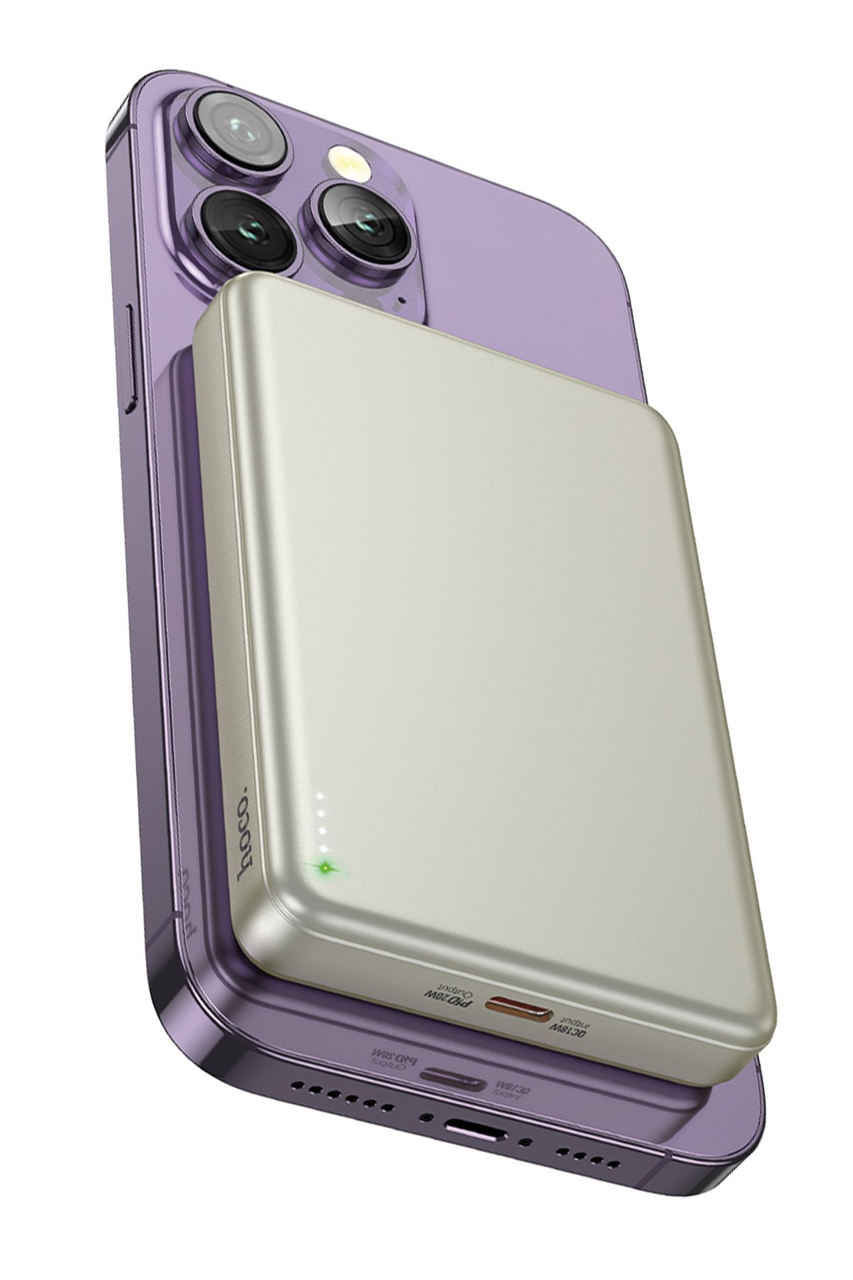 Hoco CQ3 3in1 15W Masaüstü Kablosuz Şarj Standı - Siyah