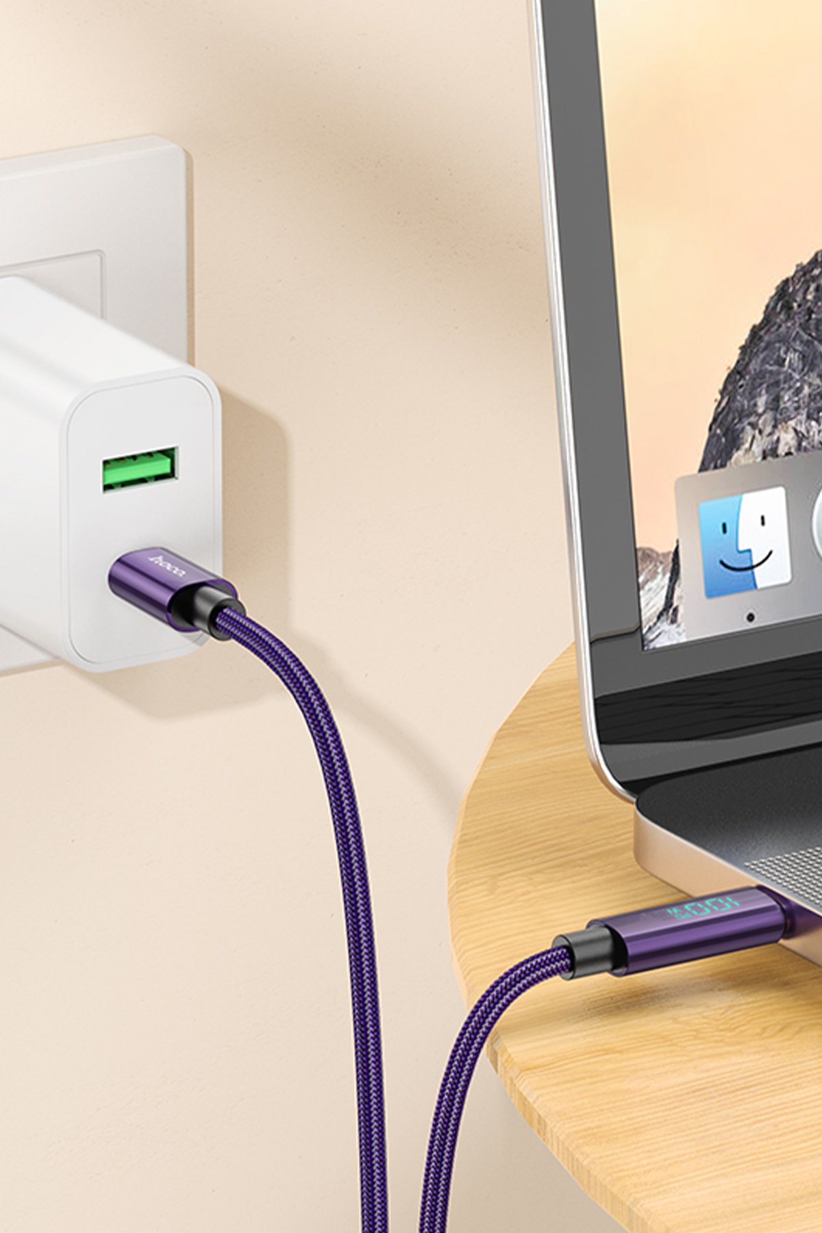 Hoco X88 1M USB to Type-C Şarj Data Kablosu - Beyaz