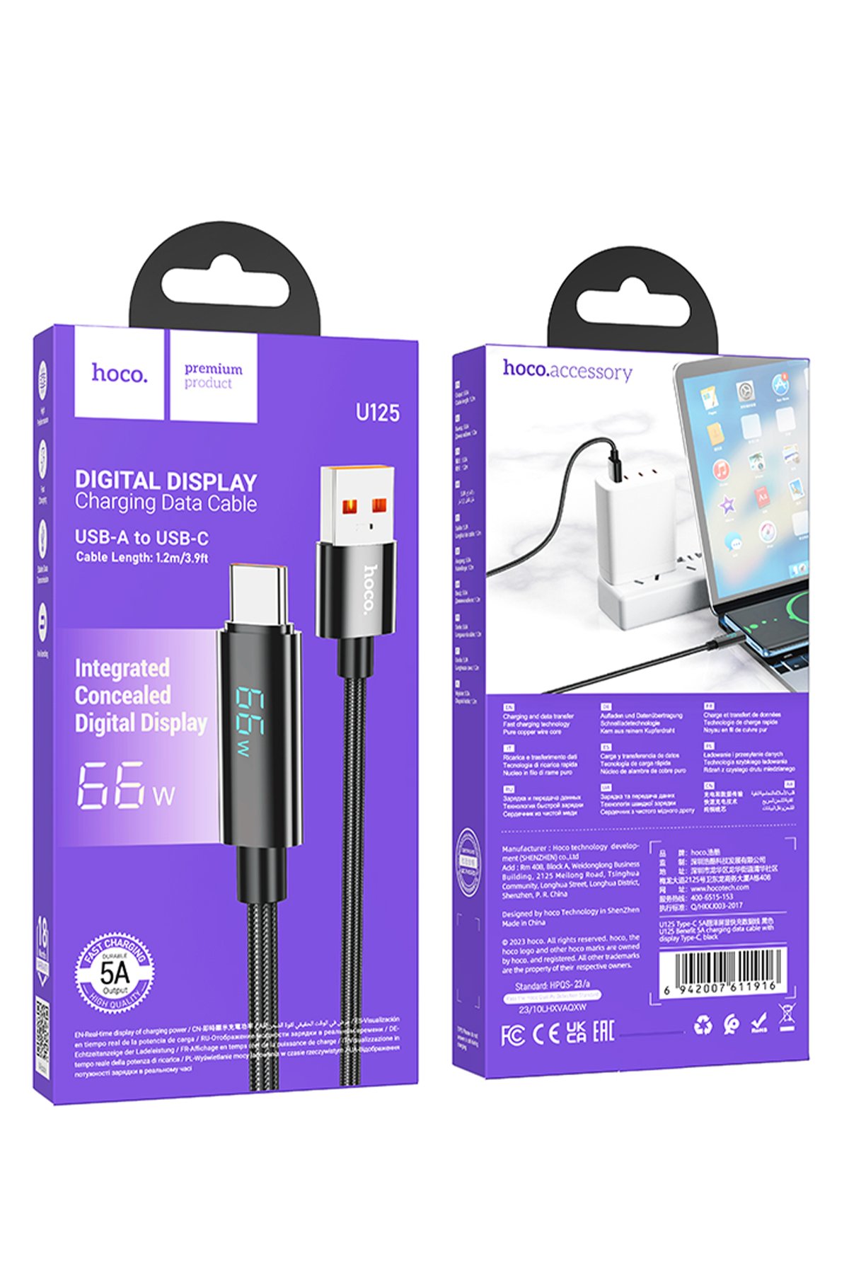 Hoco Q22 Taurus 22.5W PD 20W Magsafe Dijital Ekranlı Powerbank - Beyaz