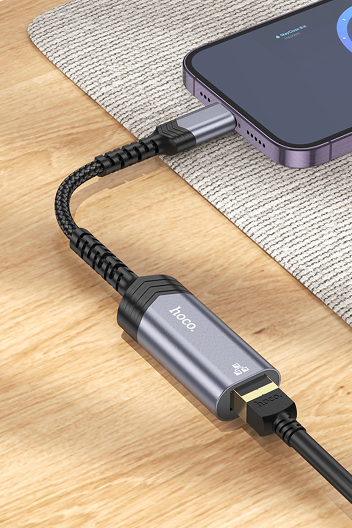 Hoco X102 Fresh 1M 2.4A 3in1 USB to Type-C / Lightning ve Micro Çıkışlı Hızlı Şarj Data Kablosu - Siyah