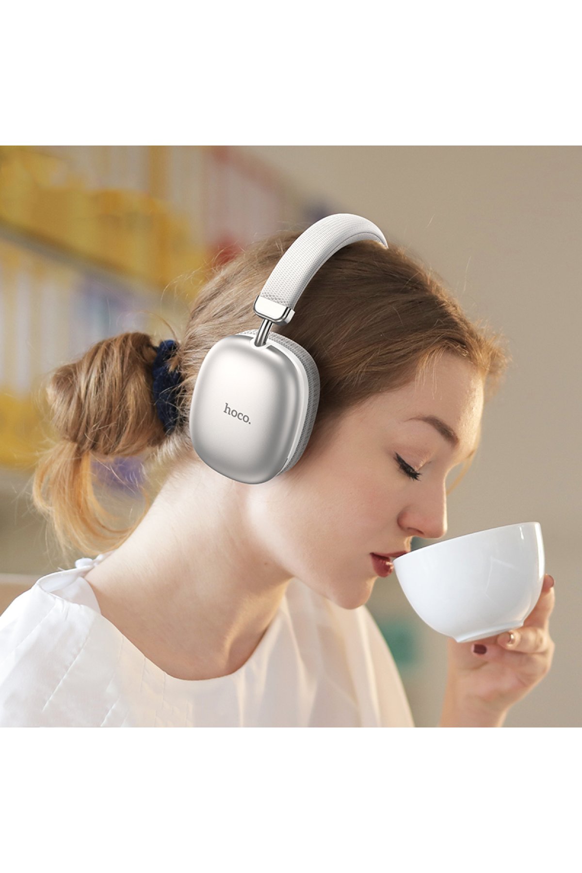 Hoco GM29 2.4G Mysterious Business Çift Modlu Sessiz Kablosuz Mouse - Beyaz