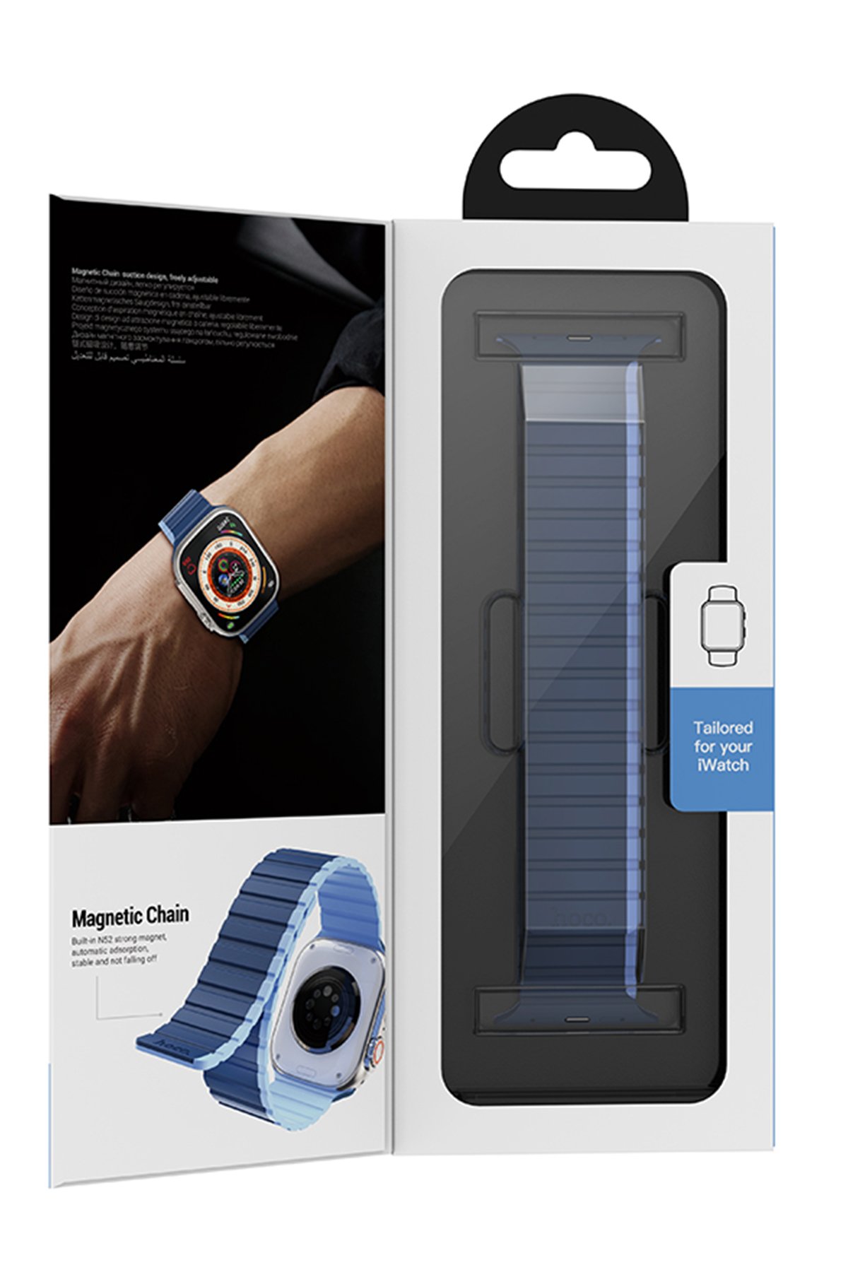 Hoco Watch 44mm AS102 Silikon Kordon - Yıldız Işığı-Turuncu