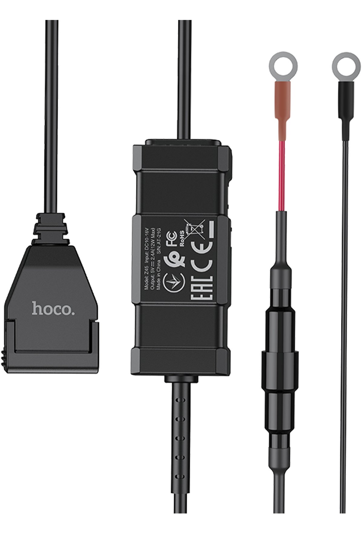 Hoco E58 Magic Tak Çalıştır Aux to Bluetooth Dönüştürücü - Siyah