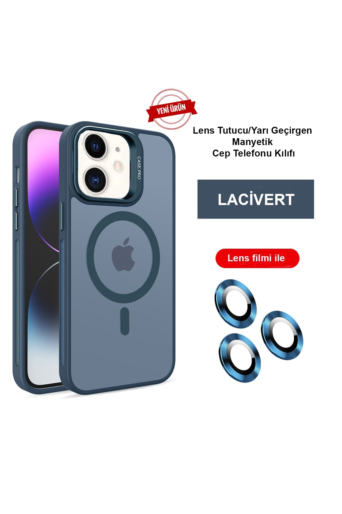 Joko iPhone 12 Kılıf Ermes Kapak - Sarı