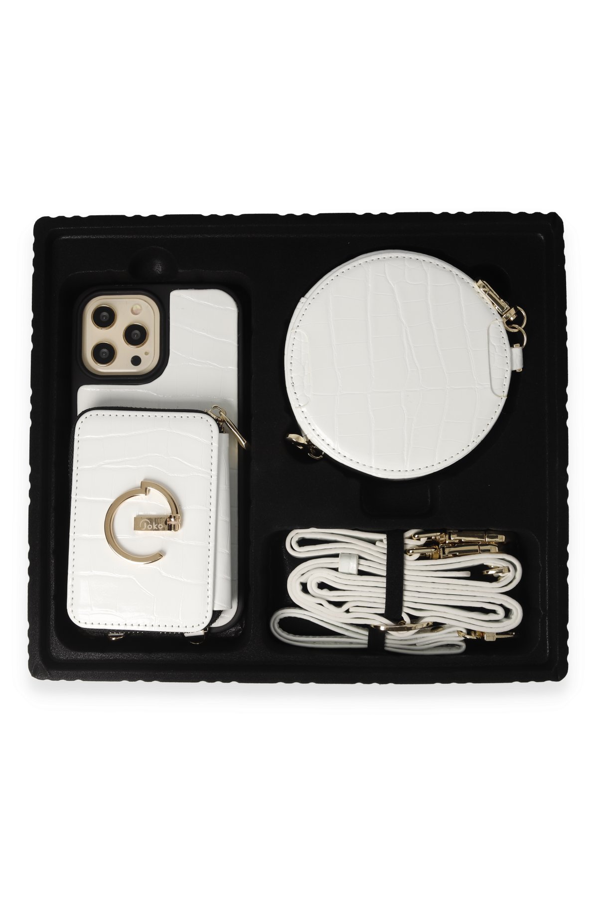 Joko iPhone 12 Pro Max Kılıf Ermes Kapak - Pembe