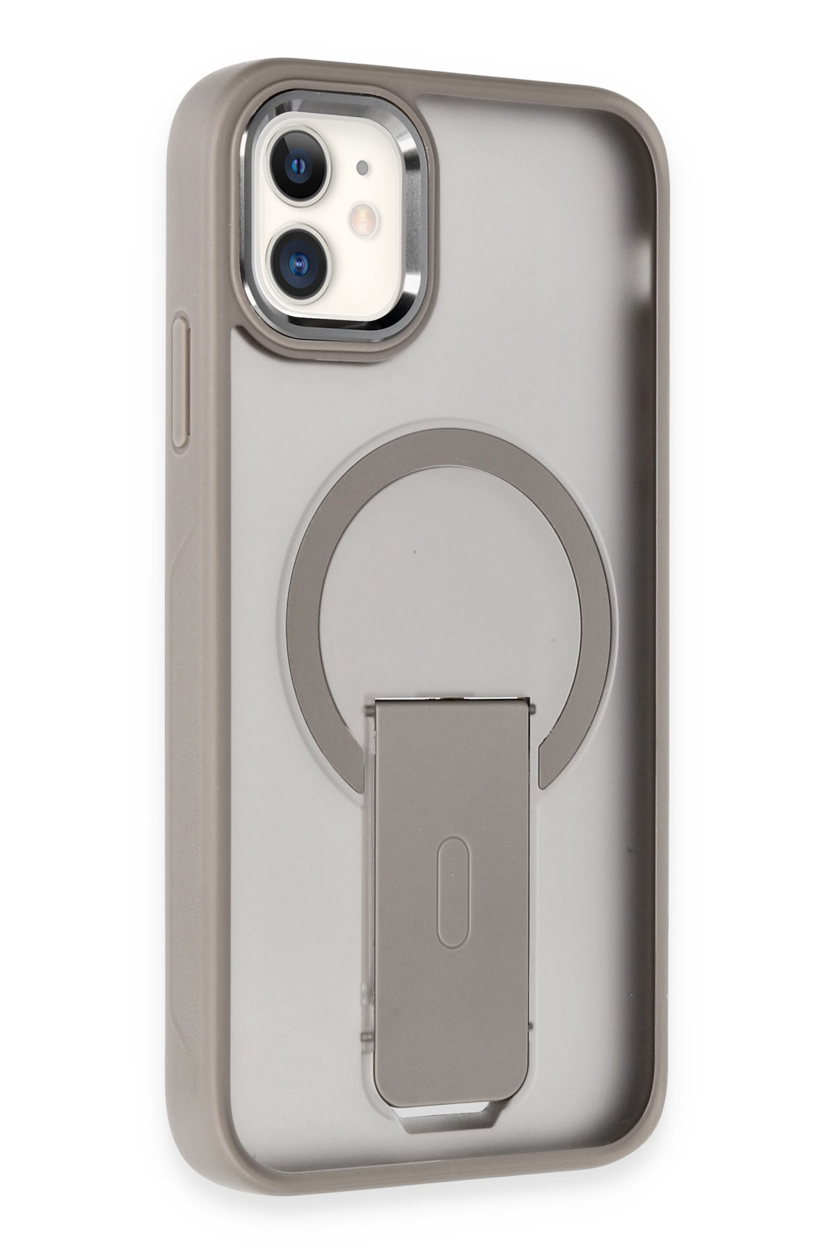 Newface iPhone 12 Kılıf Lansman Glass Kapak - Kırmızı
