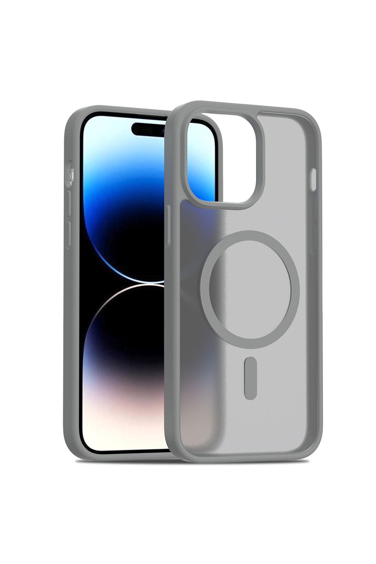 Joko iPhone 14 Kılıf Flet Lens Magsafe Kapak - Turuncu