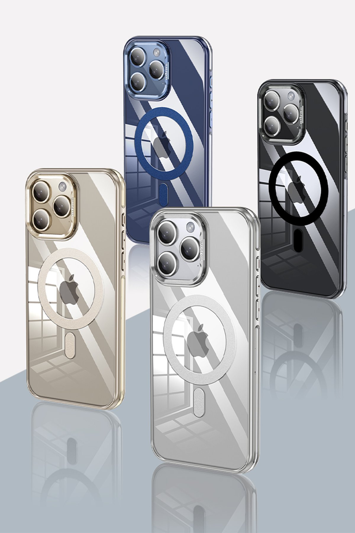 Joko iPhone 14 Pro Crown Lens Standlı Magsafe Kapak - Pembe