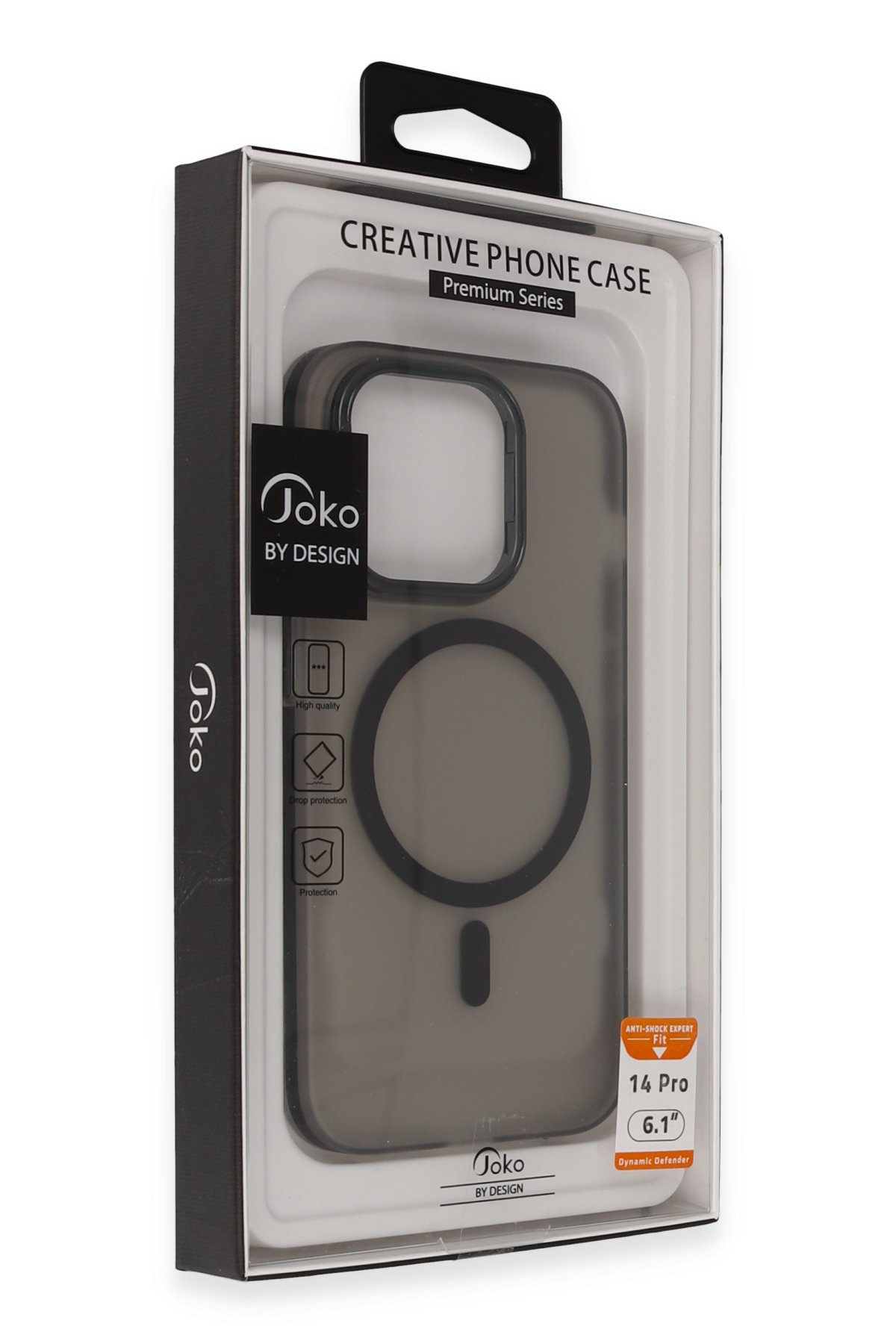 Joko iPhone 14 Pro Frost Standlı Magsafe Kapak - Siyah