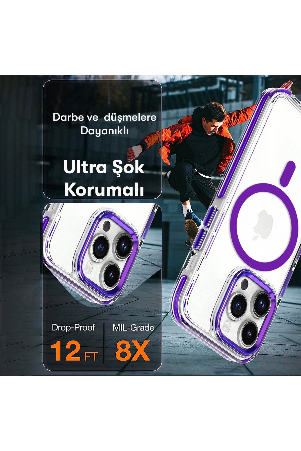 Joko iPhone 14 Pro Max Jota Magsafe Kapak - Titan Gri