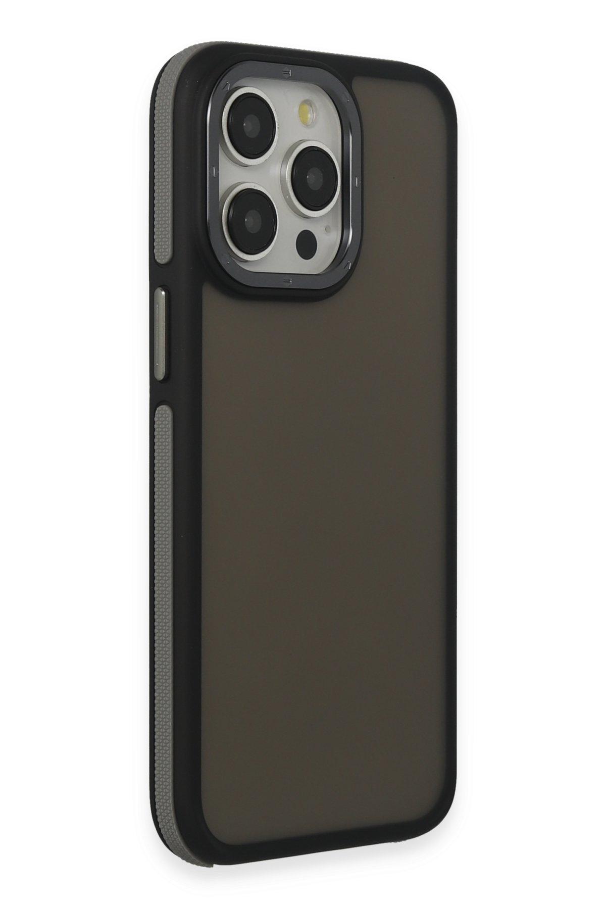 Newface iPhone 14 Pro Max Kılıf Mega Standlı Silikon - Pudra