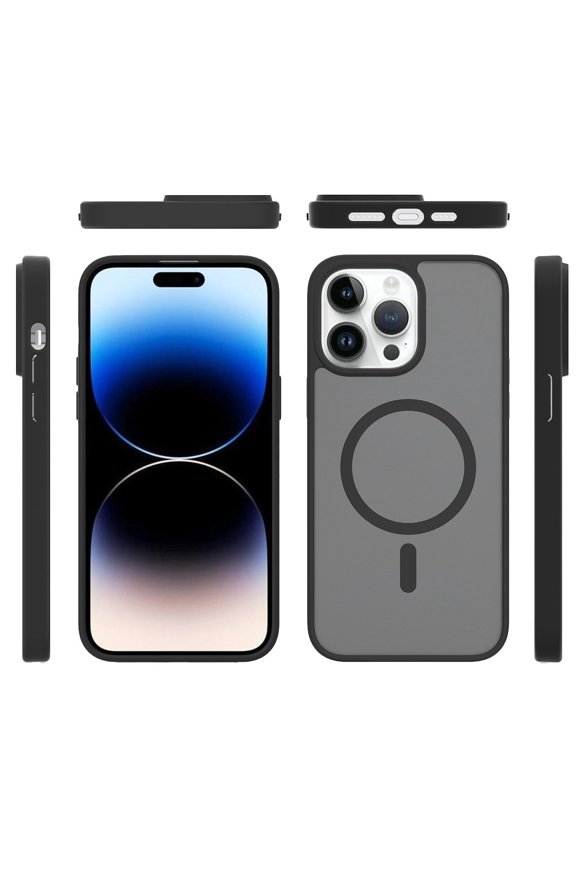 Joko iPhone 14 Pro Max Crystal Magsafe Kapak - Siyah