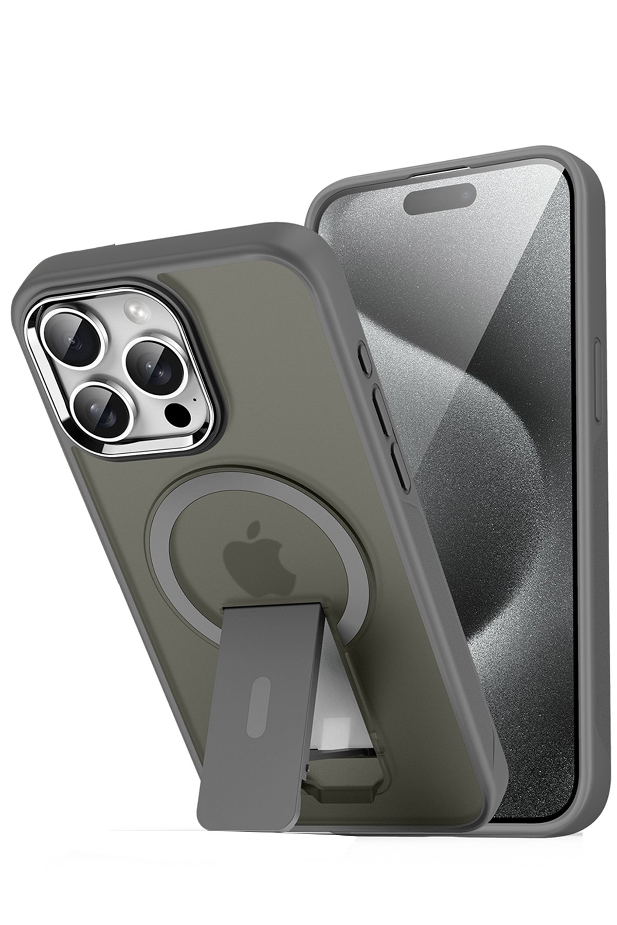 Newface iPhone 14 Pro Max Kılıf Apollo Magneticsafe Desenli Kapak - Apollo Siyah - 1