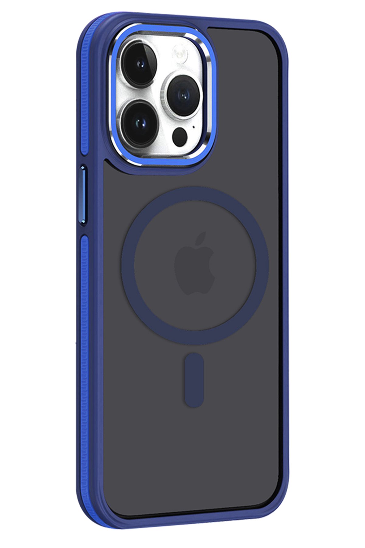 Joko iPhone 14 Pro Max Kılıf Metal Bumper Magneticsafe Kapak - Derin Mor