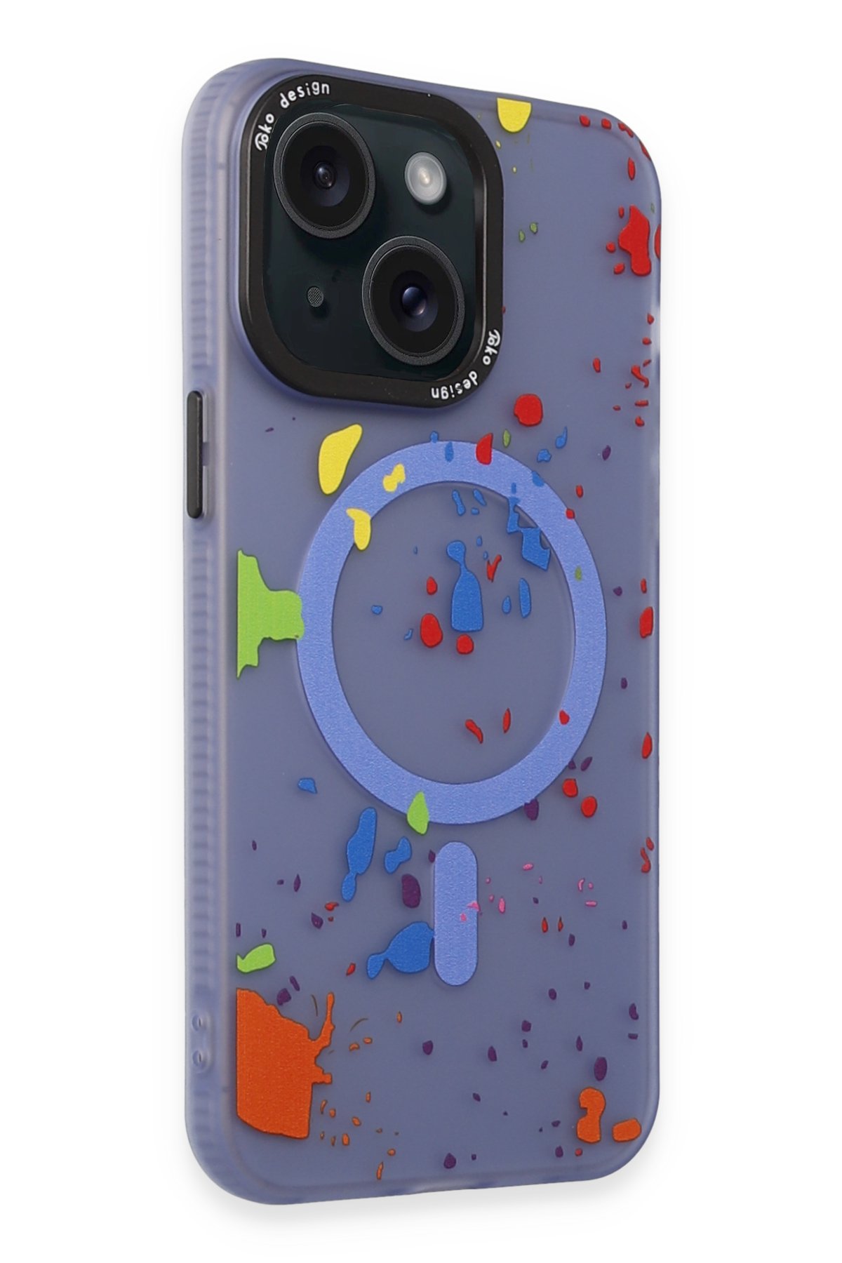 Joko iPhone 15 Kılıf Velvet Magsafe Kapak - Titan Gri