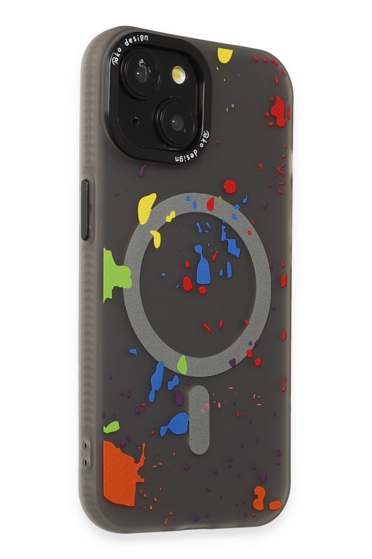 Joko iPhone 15 Frost Standlı Magsafe Kapak - Siyah