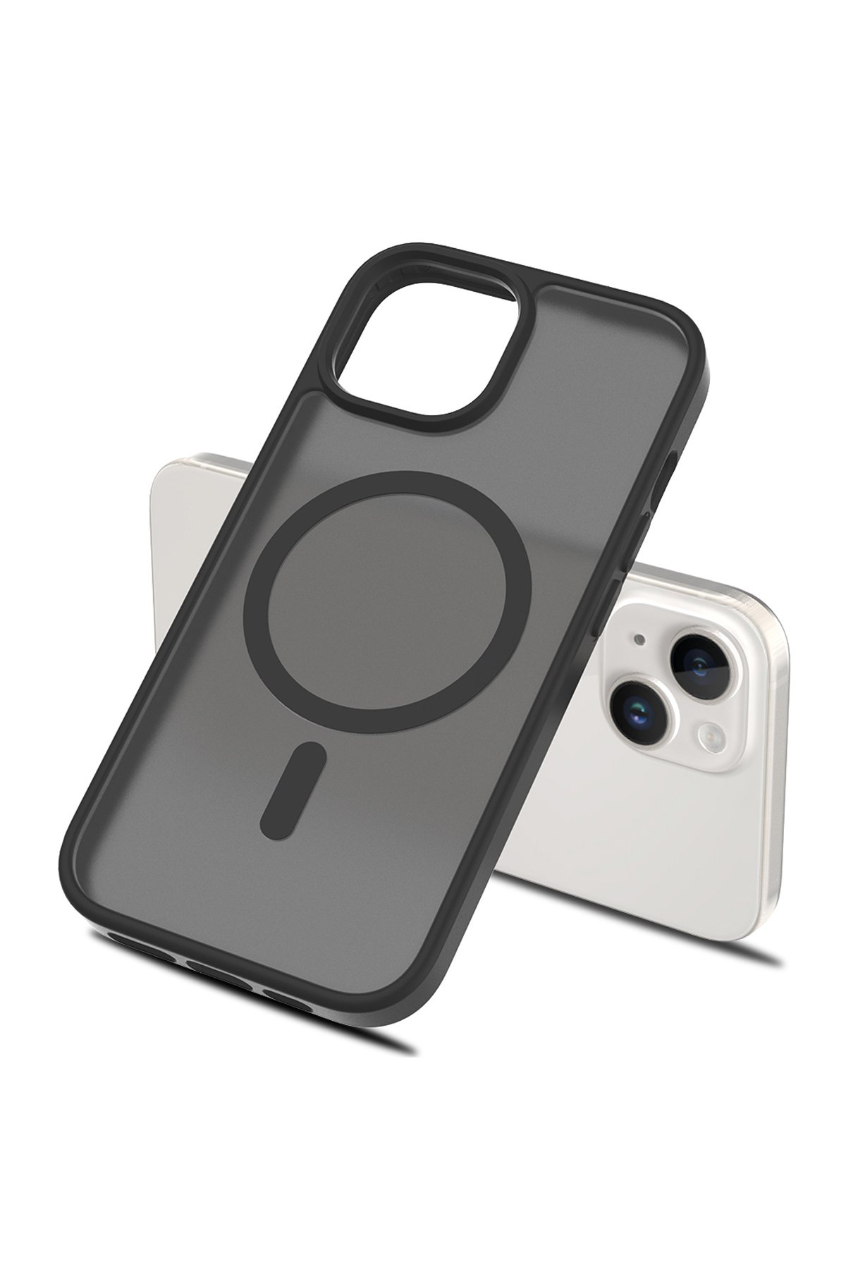 Joko iPhone 15 Kılıf Flet Lens Magsafe Kapak - Koyu Yeşil