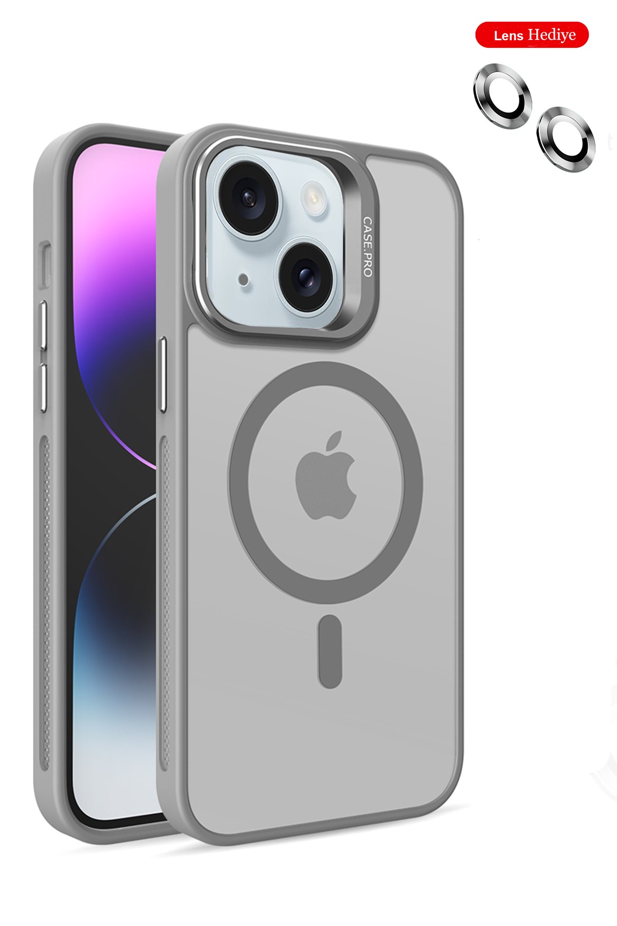 Joko iPhone 15 Kılıf Velvet Magsafe Kapak - Lacivert