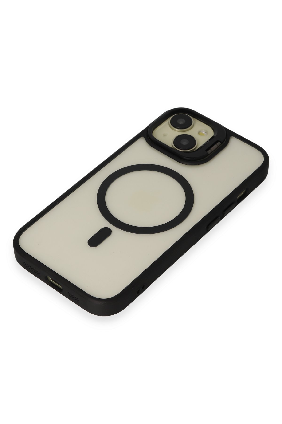 Joko iPhone 15 Kılıf Flet Lens Magsafe Kapak - Siyah