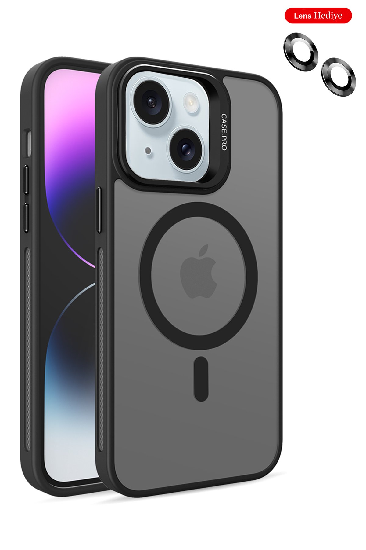 Joko iPhone 15 Plus Tuna PC Slim Magsafe Kapak - Şeffaf