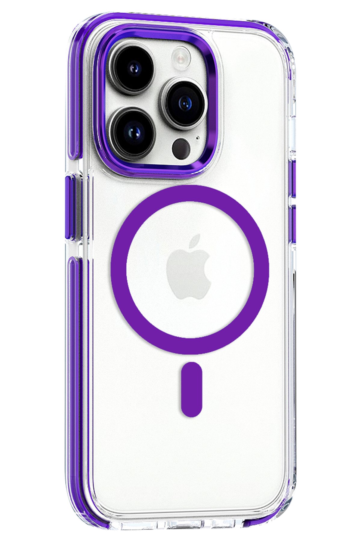 Joko iPhone 15 Pro Kılıf Wonder Deri Magsafe Kapak - Titan Gri