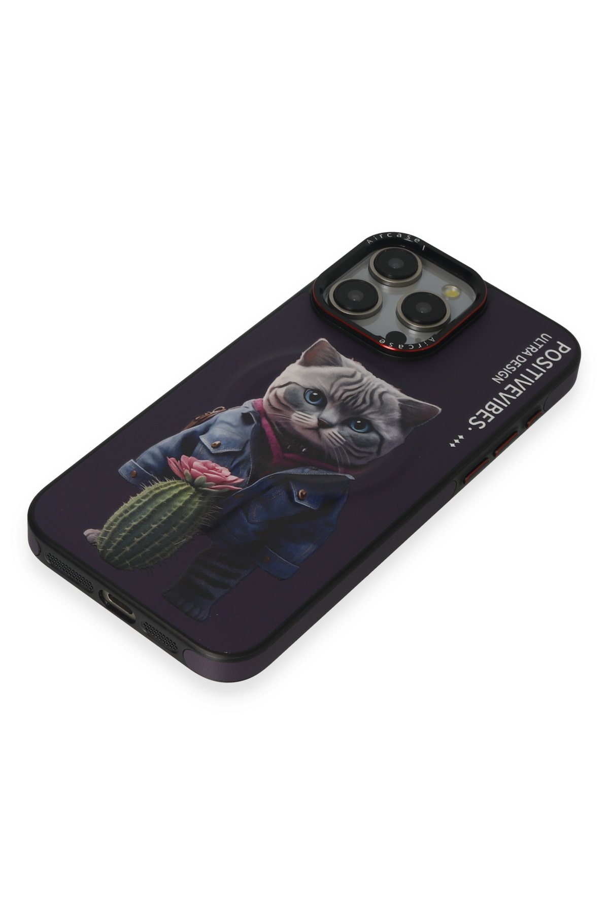 Joko iPhone 15 Pro Kılıf Roblox Lens Magsafe Standlı Kapak - Derin Mor