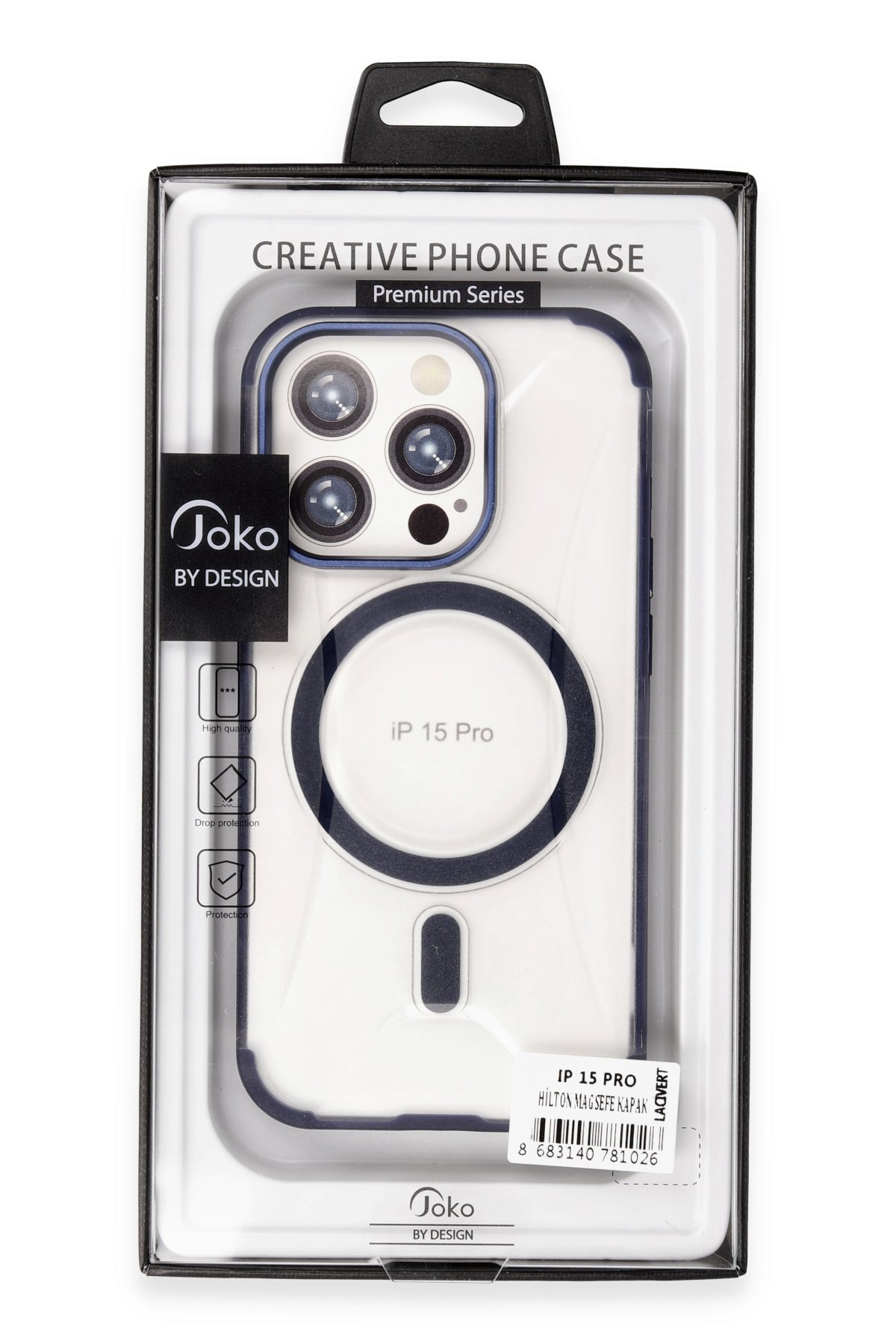 Joko iPhone 15 Pro Jota Magsafe Kapak - Lacivert