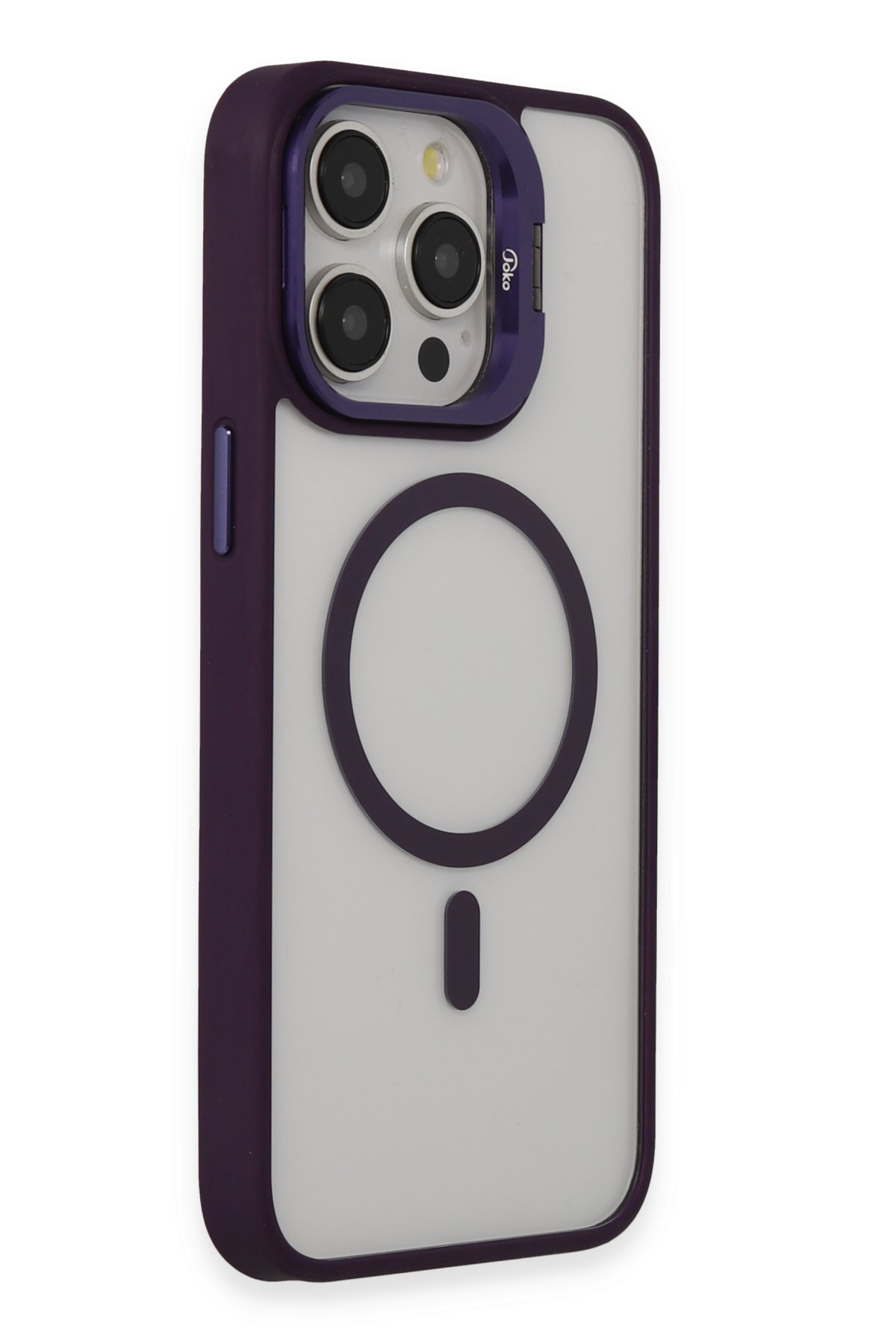 Joko iPhone 15 Pro Kılıf Velvet Magsafe Kapak - Lacivert