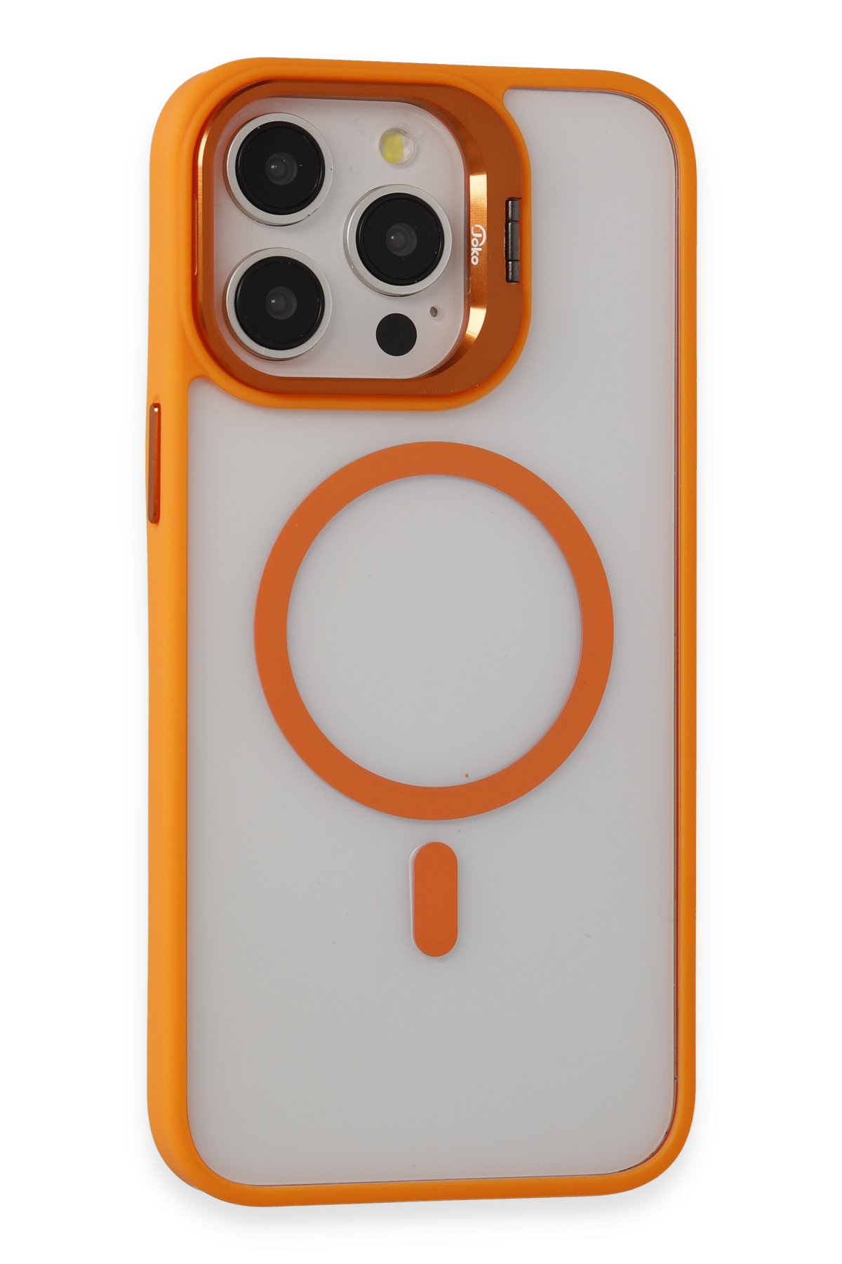 Joko iPhone 15 Pro Zorda Airbag Magsafe Standlı Kapak - Siyah