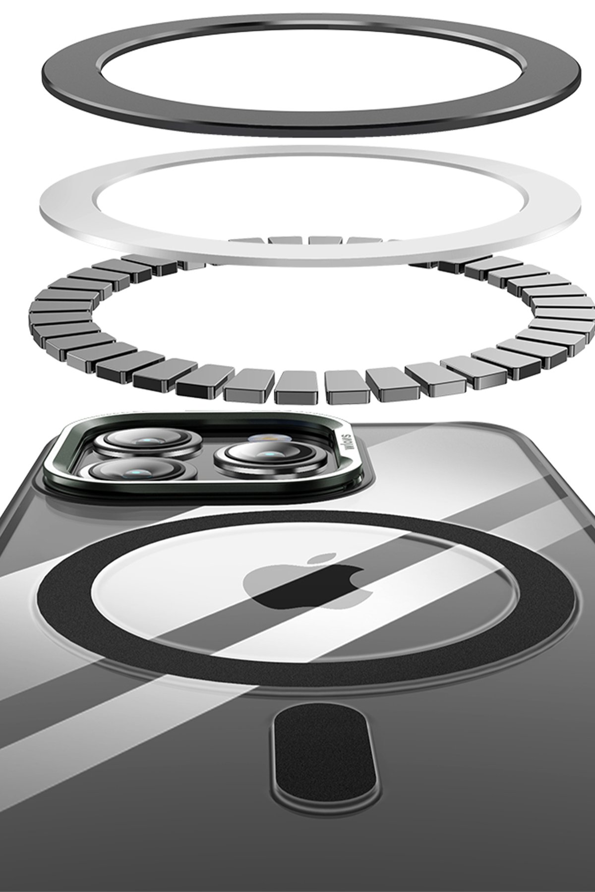 Joko iPhone 15 Pro Max PVD Metal Kamera Lens - Siyah