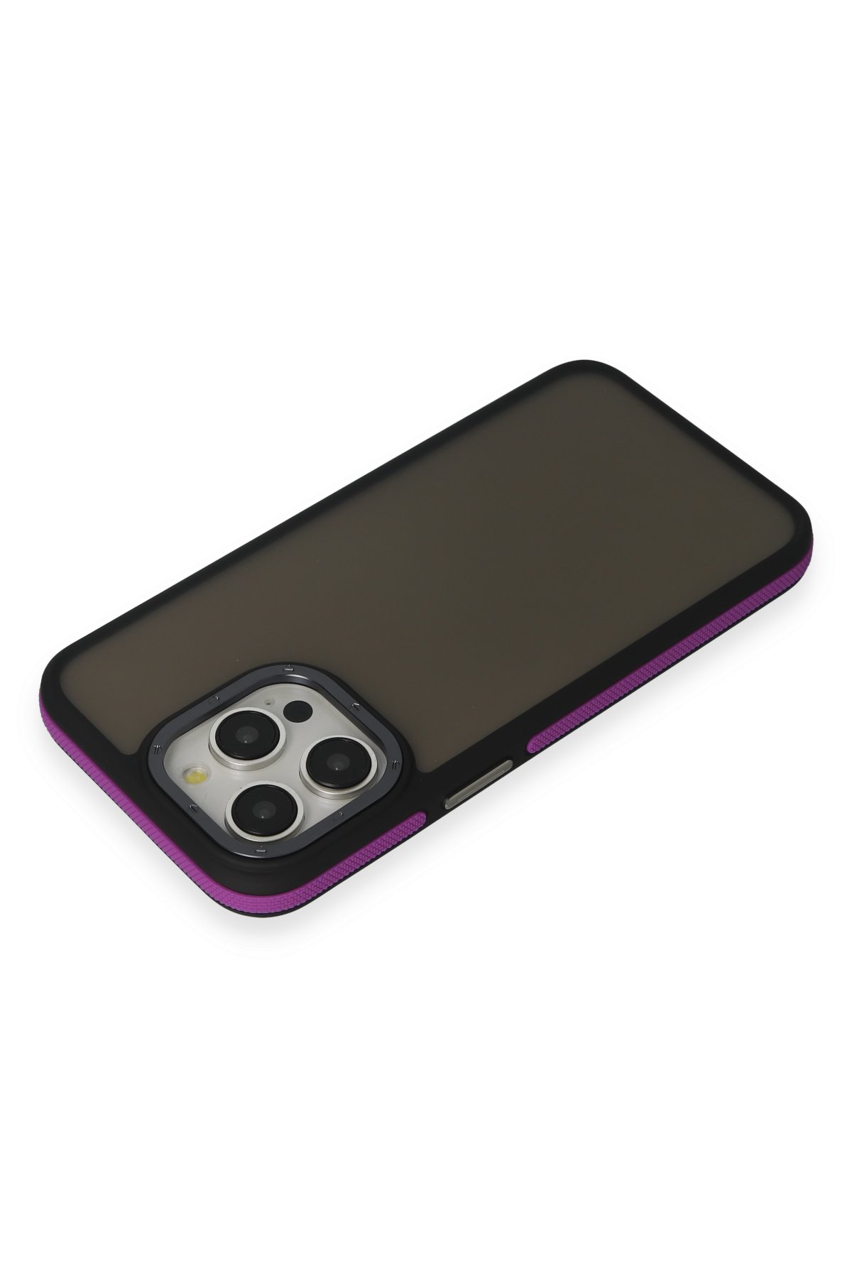 Newface iPhone 15 Pro Max Kılıf Lodos Magneticsafe Mat Kapak - Mor