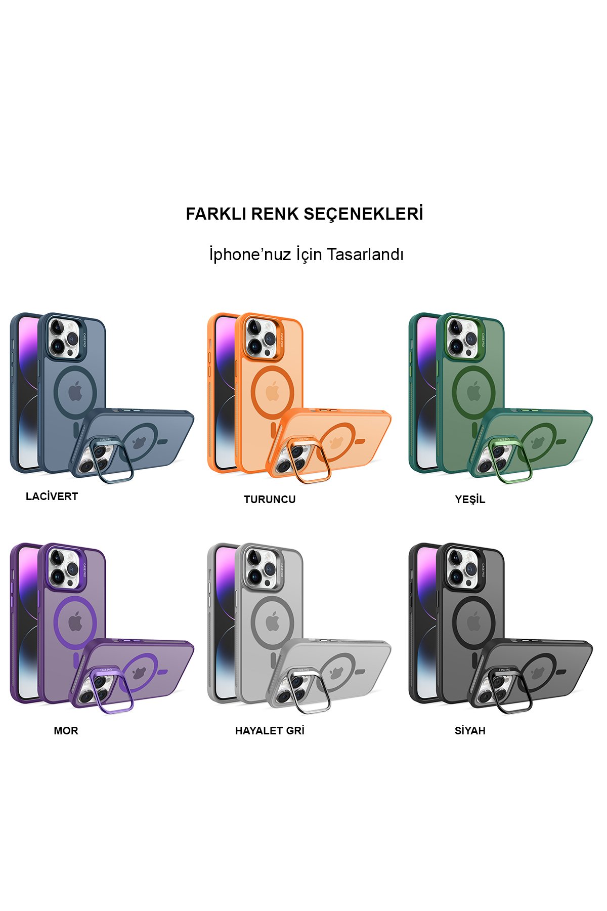 Joko iPhone 15 Pro Max Tanya Magsafe Kapak - Desen 6
