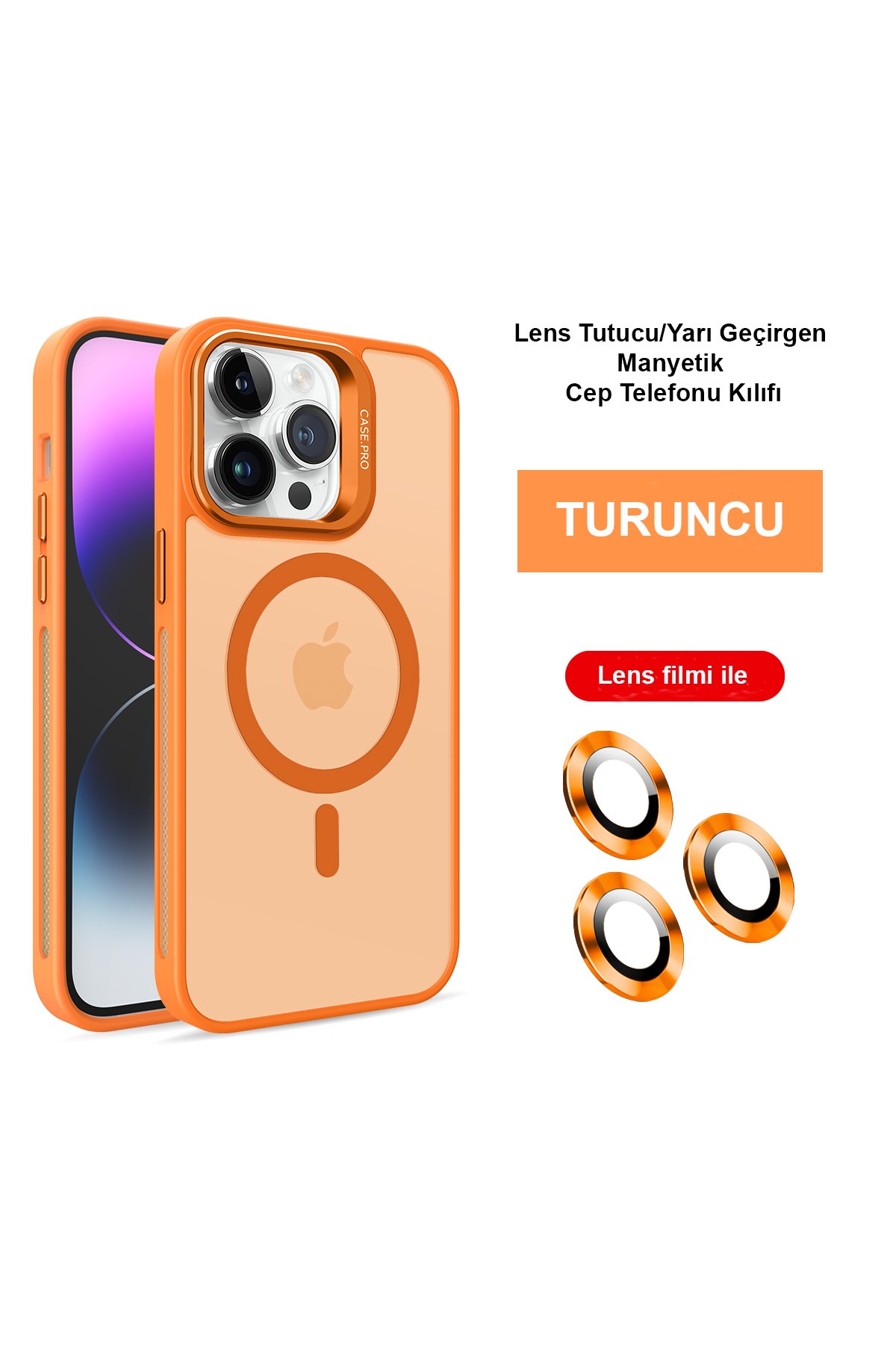 Joko iPhone 15 Pro Max Kılıf Metal Bumper Magneticsafe Kapak - Siyah