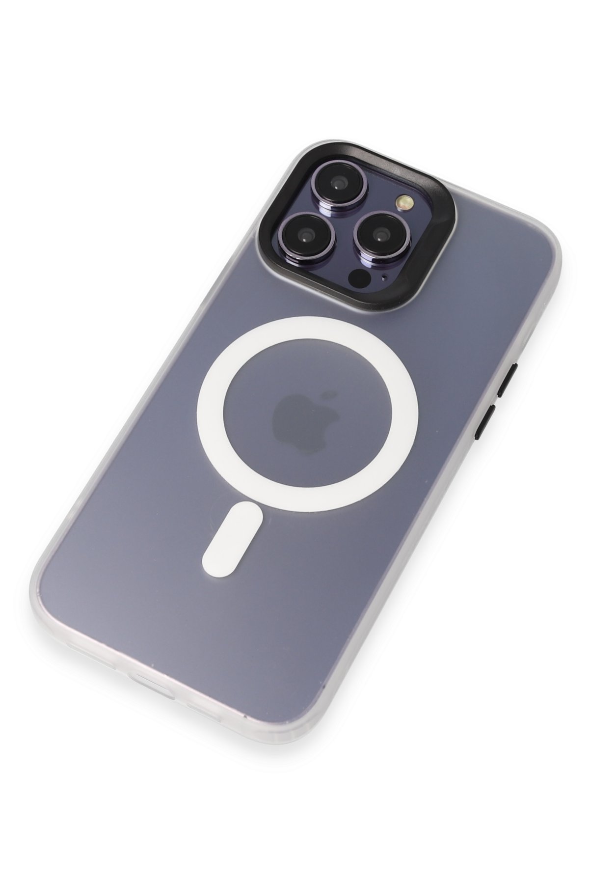 Joko iPhone 15 Pro Max Kılıf Aramid 600D Kevlar Karbon Fiber Magsafe Kapak - Lacivert