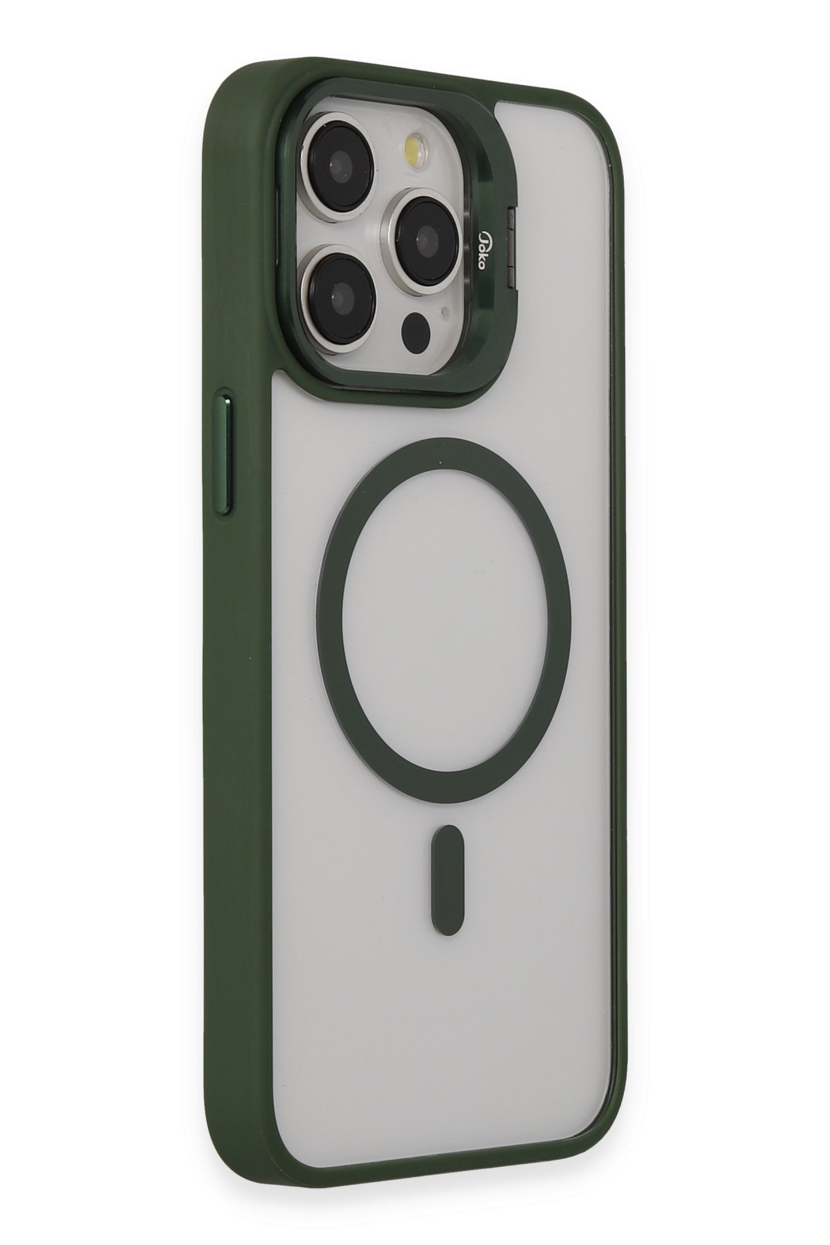 Joko iPhone 15 Pro Max Metal Bumper Mat Kapak - Lacivert