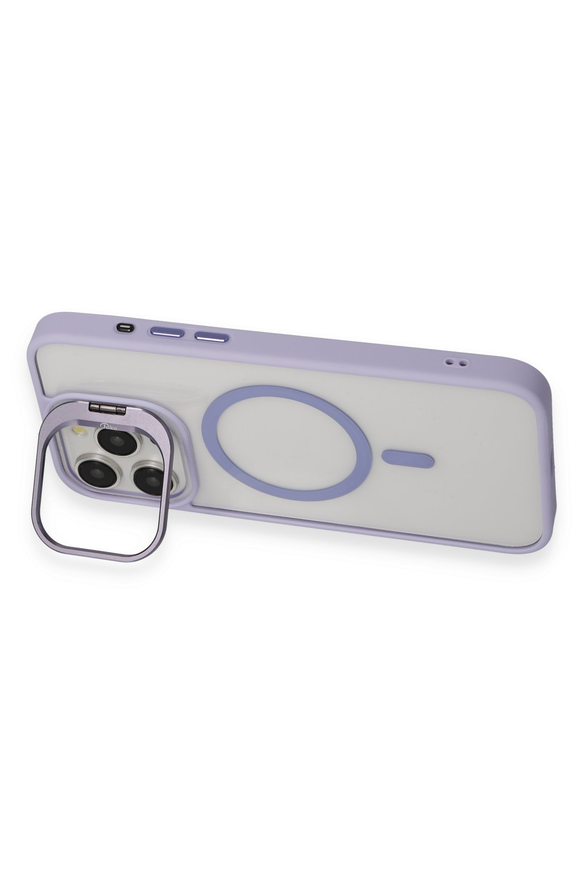 Joko iPhone 15 Pro Max Frost Standlı Magsafe Kapak - Siyah