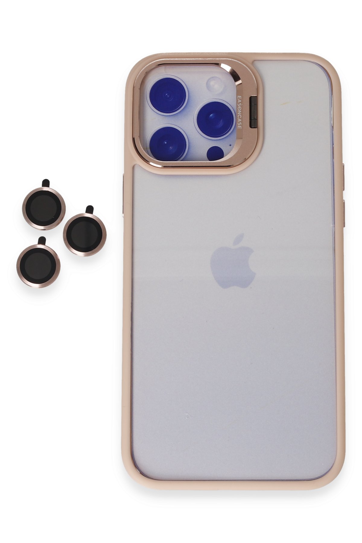 Joko iPhone 15 Pro Max Kılıf Metal Bumper Magneticsafe Kapak - Gri