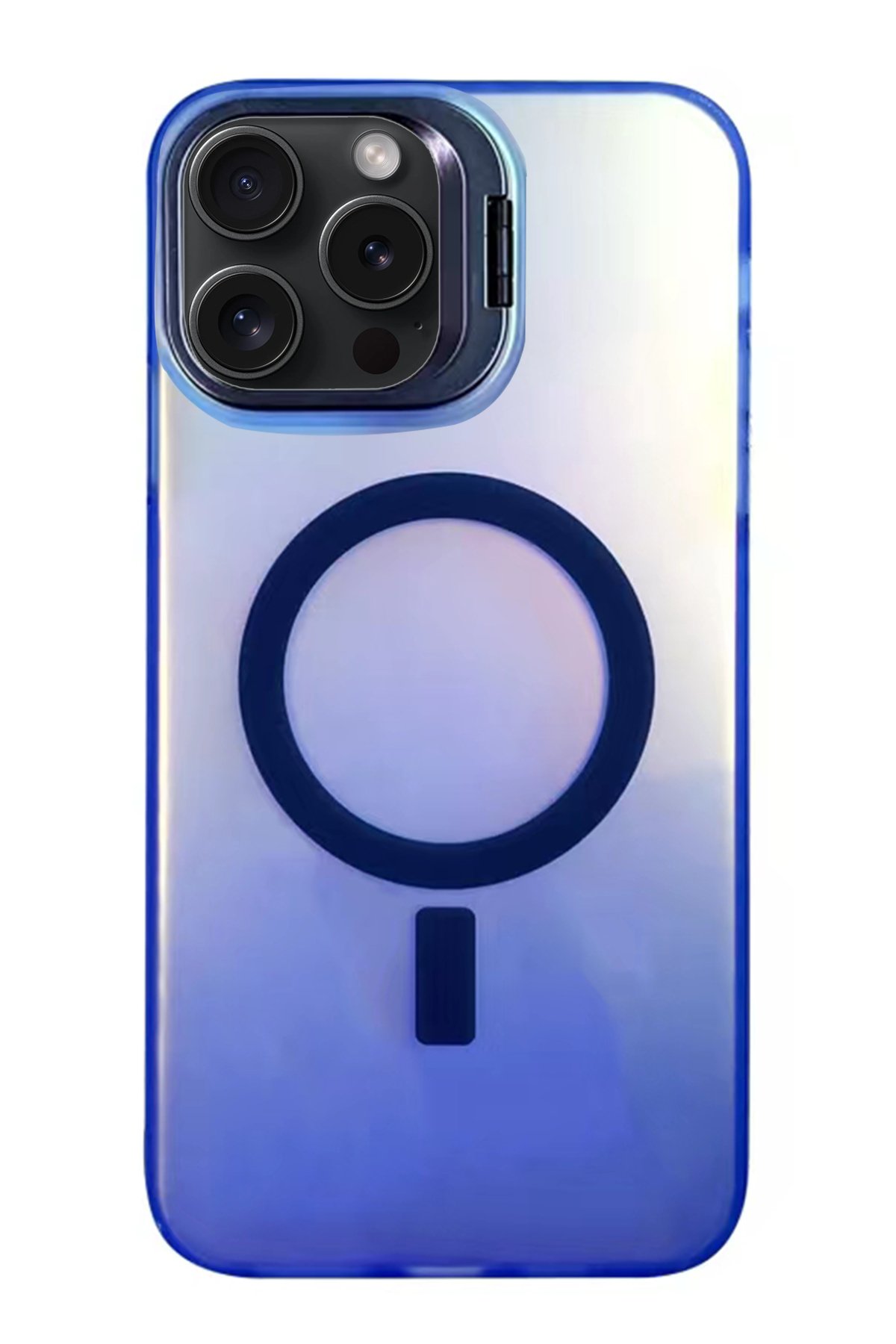 Newface iPhone 15 Pro Max Kılıf Flip Cover - Lacivert