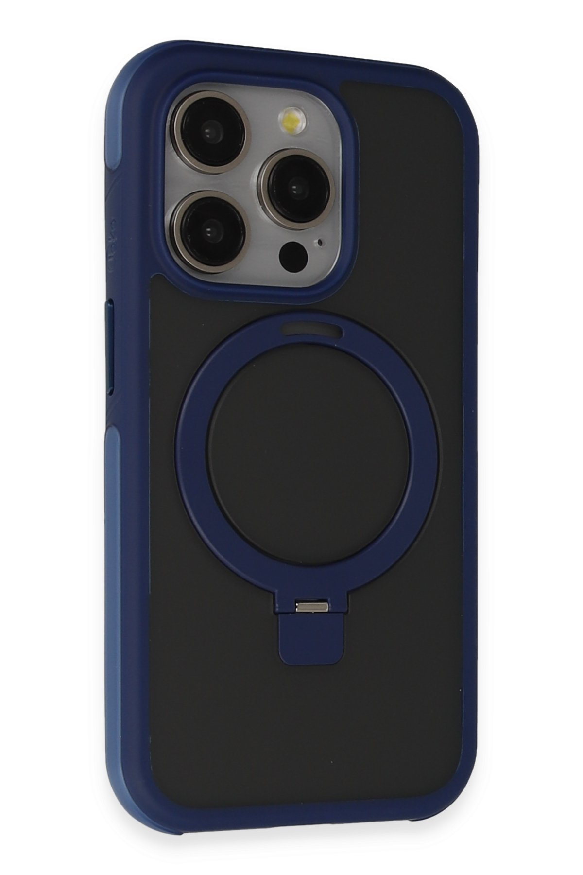 Joko iPhone 15 Pro Kılıf Velvet Magsafe Kapak - Lacivert