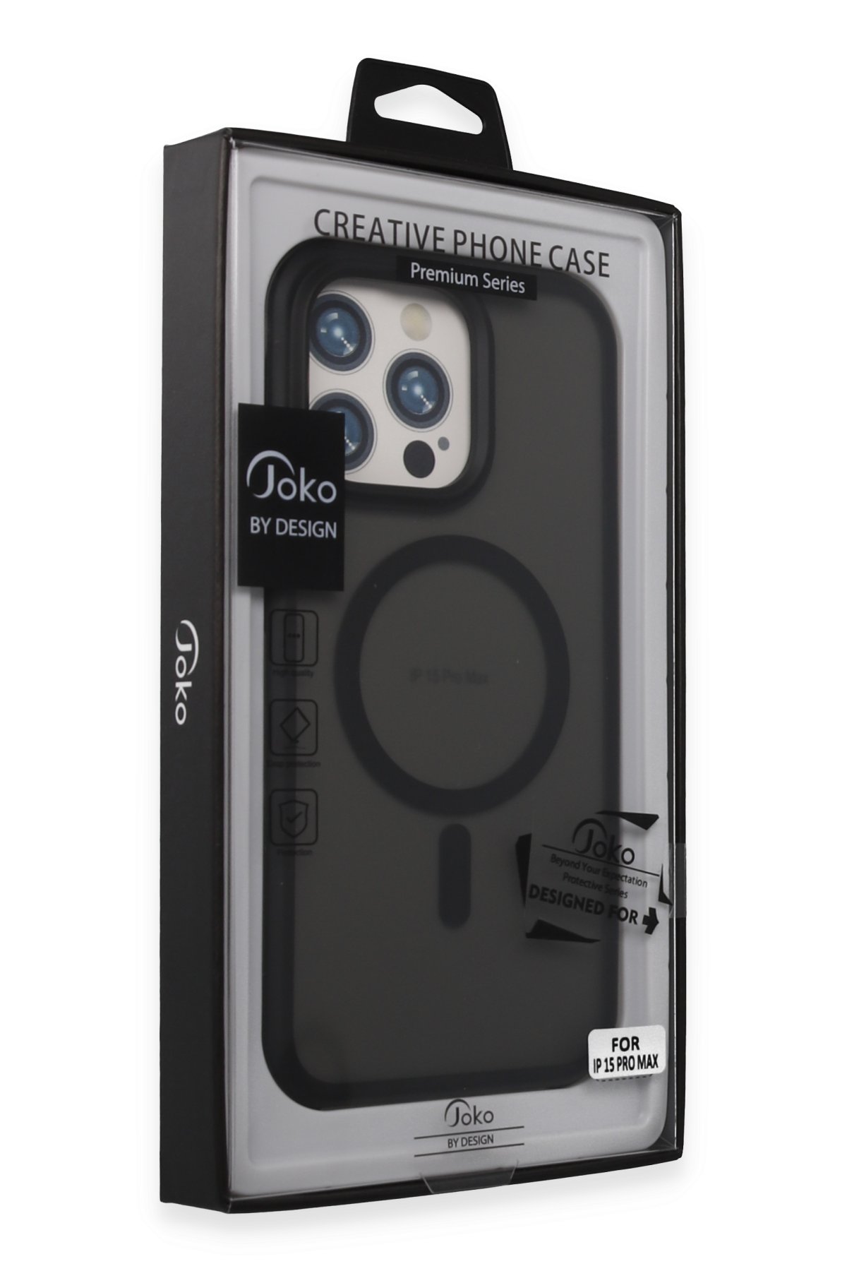 Joko iPhone 15 Tuna PC Slim Magsafe Kapak - Siyah