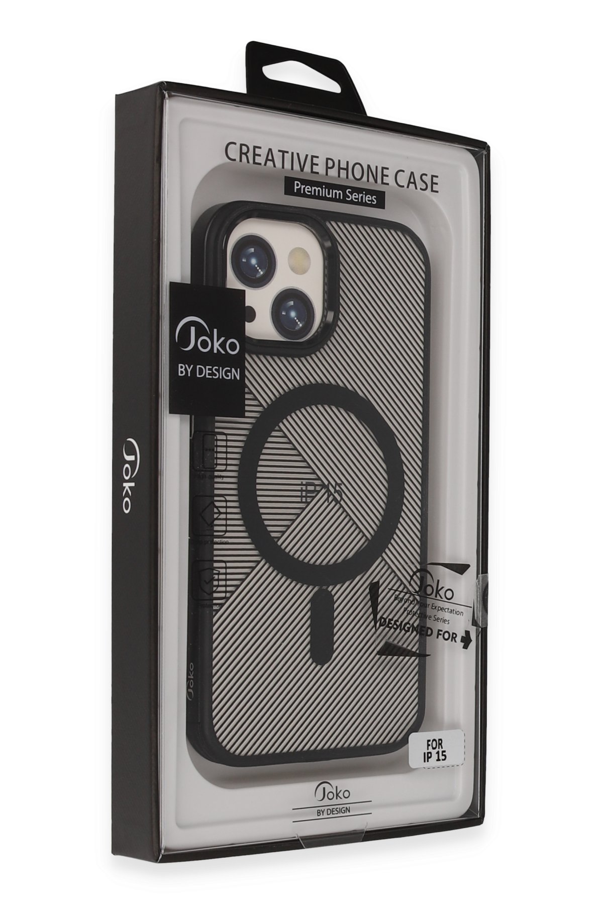 Joko iPhone 15 Avatar 360 Dönen Magsafe Kapak - Siyah