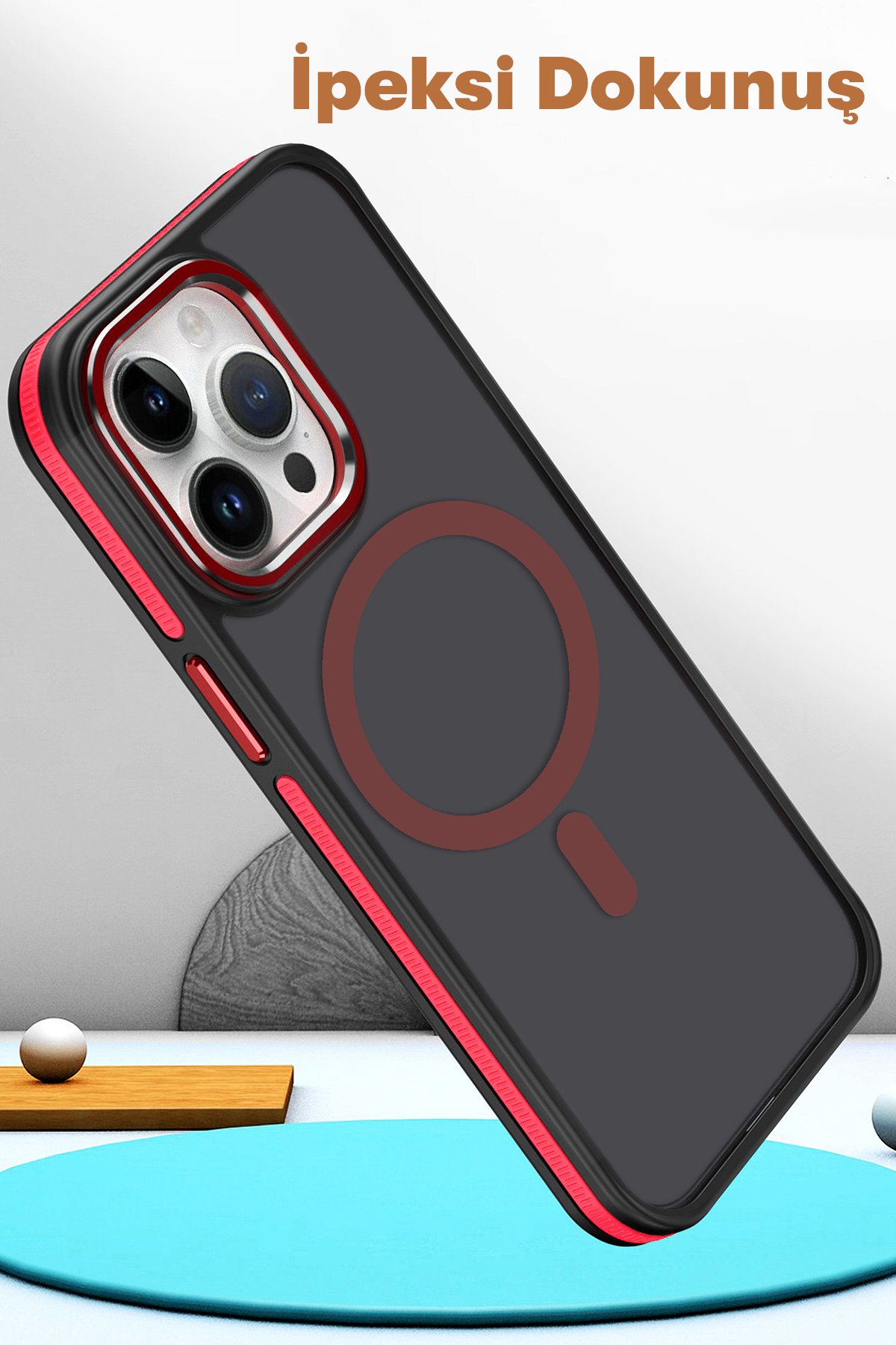 Joko iPhone 15 Line Magsafe Kapak - Turuncu