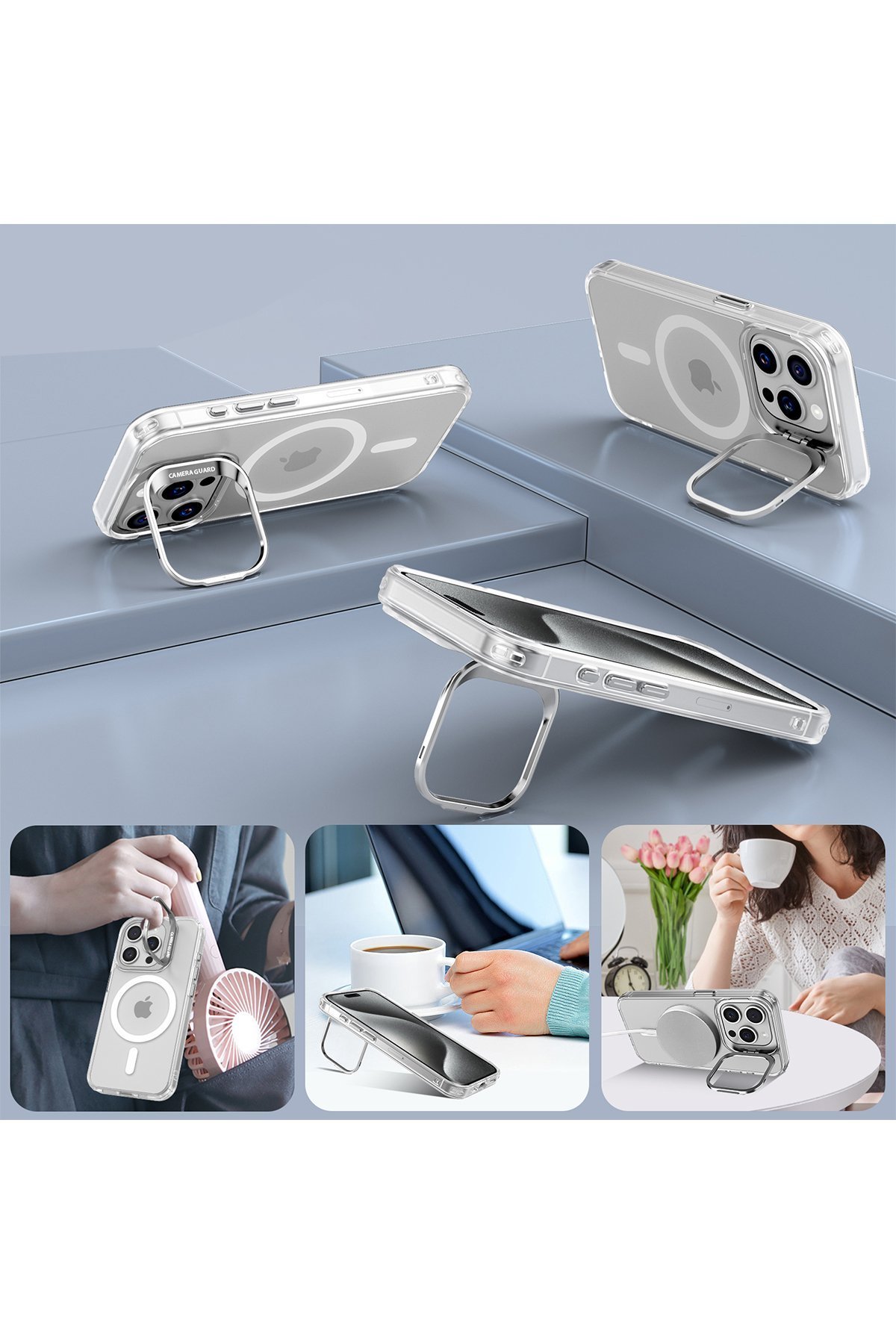 Joko iPhone 16 Tuna PC Slim Magsafe Kapak - Siyah