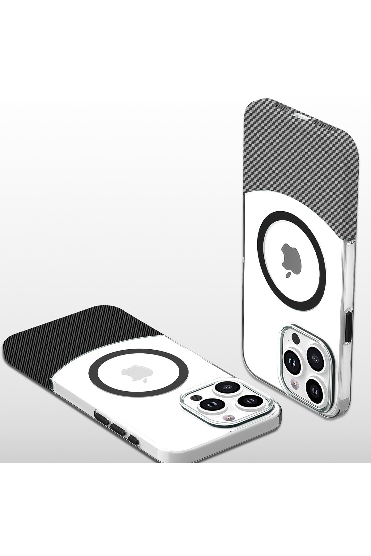 Joko iPhone 16 Plus Carbon Puzzle Magsafe Kapak - Beyaz