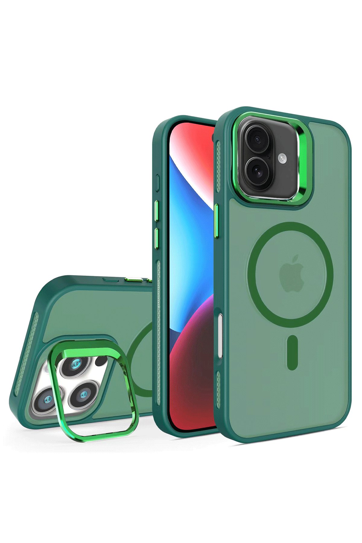 Joko iPhone 16 Plus PVD Metal Kamera Lens - Pembe