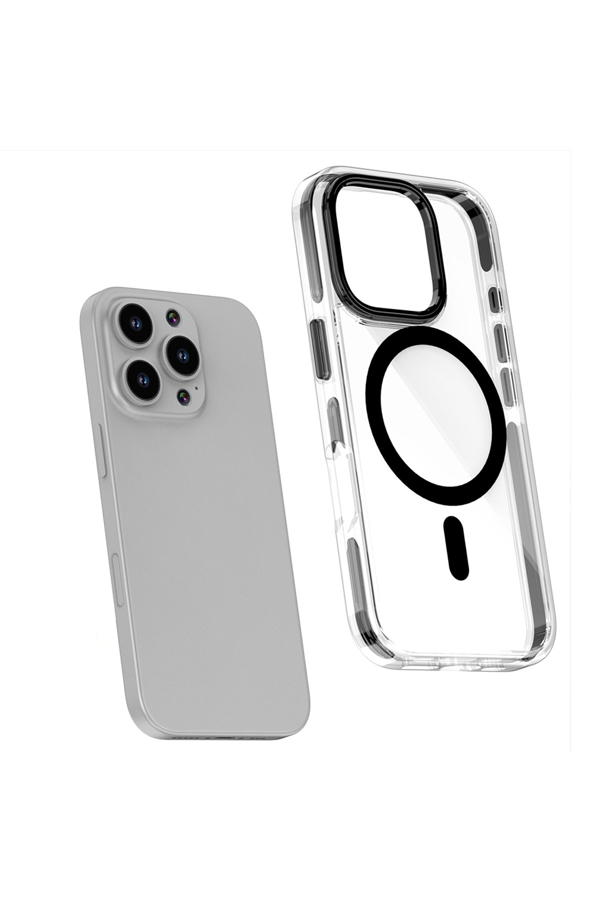 Joko iPhone 16 Pro Fun Magsafe Kapak - Natural Grey-2