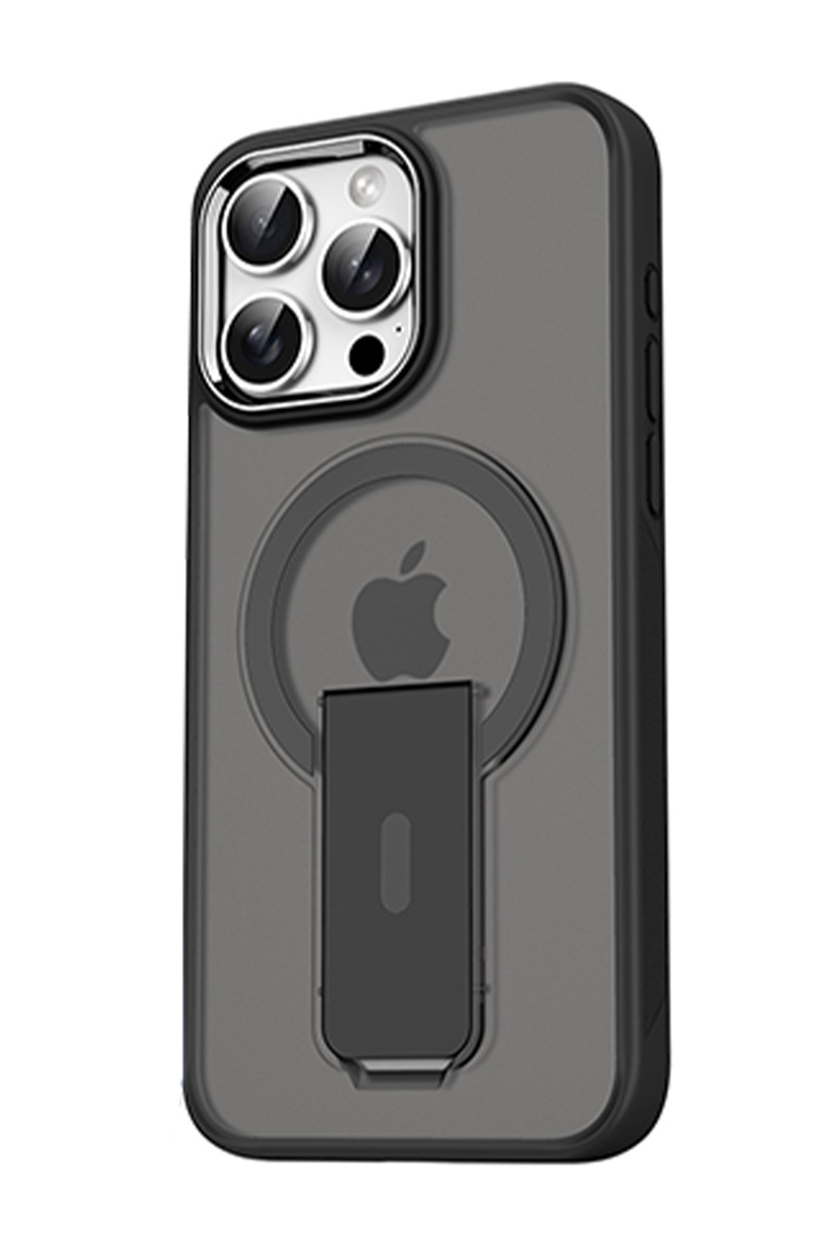 Newface iPhone 16 Pro Kılıf Zuma Kartvizitli Yüzüklü Silikon - Lacivert