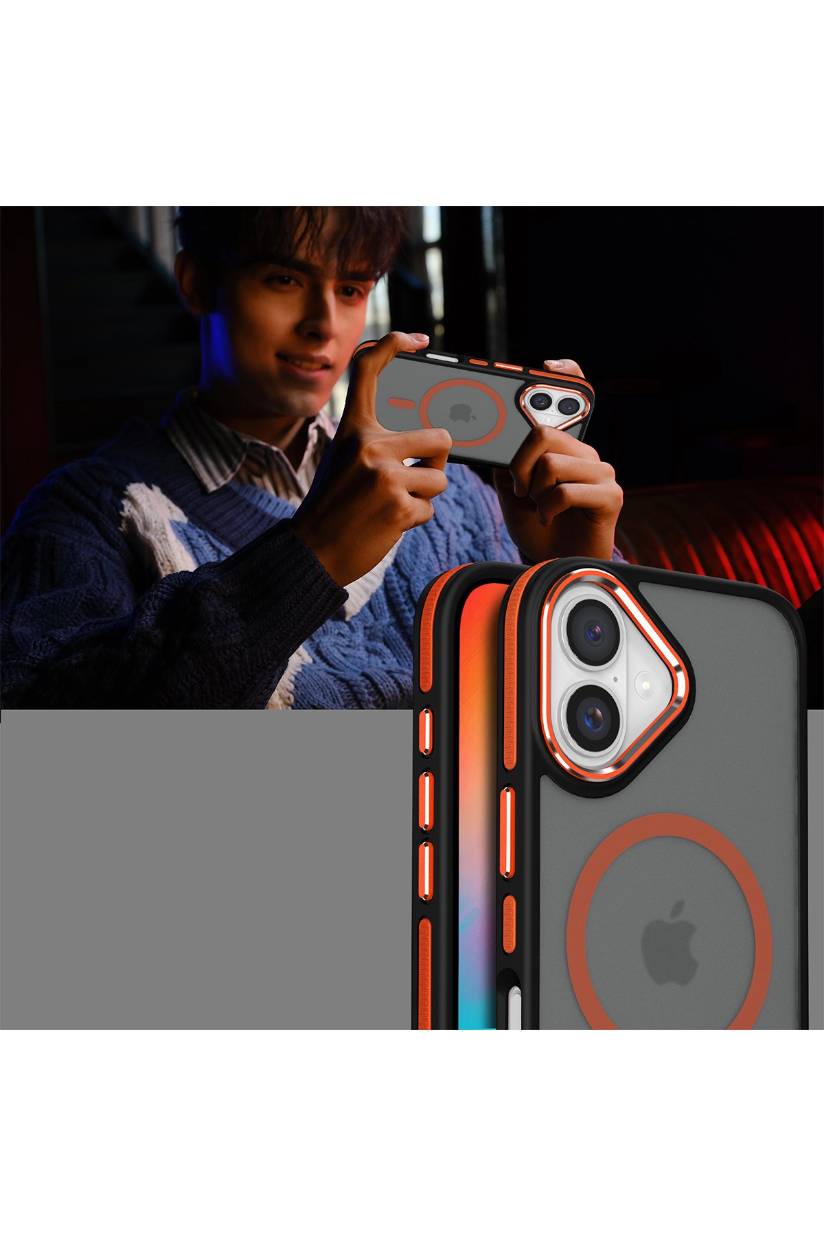 Joko iPhone 16 Flet Lens Magsafe Kapak - Siyah